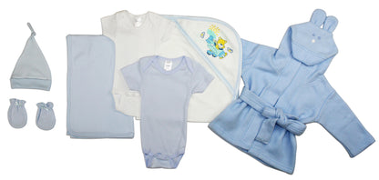 Essential Newborn Baby Boy 7 Piece Layette Set