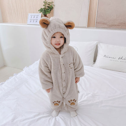 Newborn Baby One-Piece Clothes Baby Clothes Romper Baby Cotton Winter Clothes Baby Clothes Out Romper Crawling Clothes