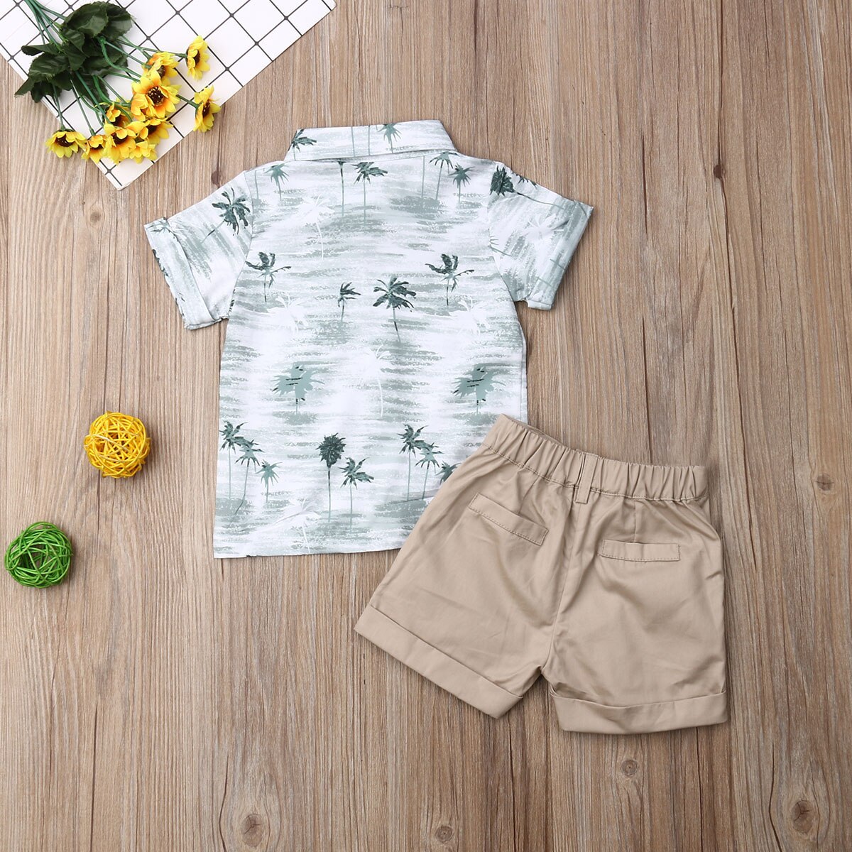 1 6Y Kids Boy Clothes Set Summer Short Sleeve