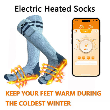 Bluetooth app electric socks electric heating warm socks outdoor skiing socks electric heating socks