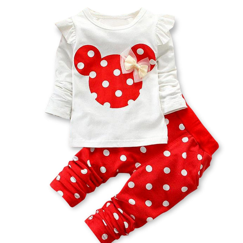 Girls Clothing Sets Winter Girls Clothes Set T-shirt+pants 2 pcs Kids Clothes Girl Sport Suit Children Clothes 6M-24M