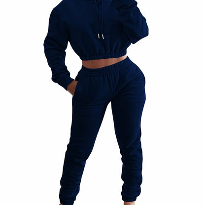 Women's Spring And Winter Plush Sports Casual Suit