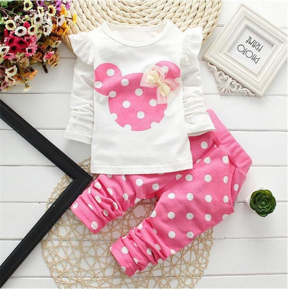 Girls Clothing Sets Winter Girls Clothes Set T-shirt+pants 2 pcs Kids Clothes Girl Sport Suit Children Clothes 6M-24M