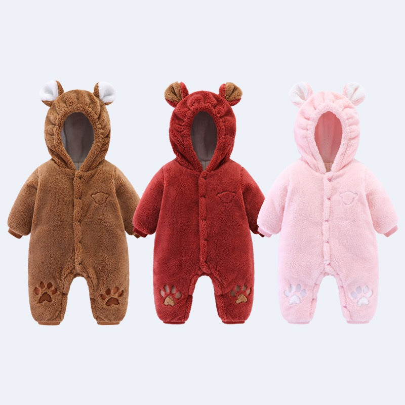 Newborn Baby One-Piece Clothes Baby Clothes Romper Baby Cotton Winter Clothes Baby Clothes Out Romper Crawling Clothes