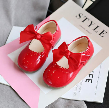 Newest Summer Kids Shoes Fashion Leathers Sweet Children Sandals For Girls Toddler Baby Breathable PU Out Bow Shoes