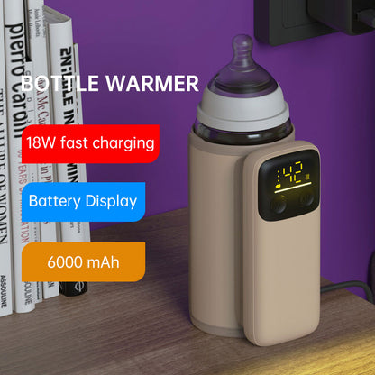 USB Chargings Heating Bottle Warm Water Milk Heater Warmer Bag Insulation Cover