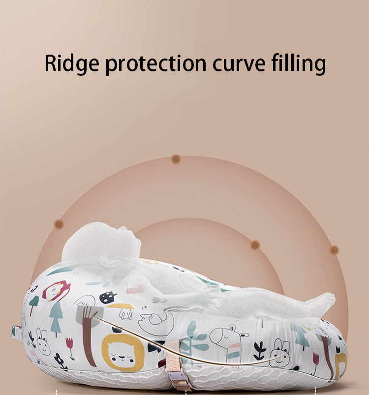 Safe pillow baby anti-vomiting slope pillow baby feeding anti-overflow pillow