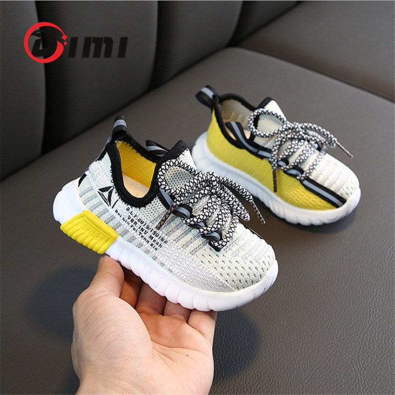 DIMI Autumn Children Shoes Boys Girls Sport Shoes Breathable Infant Shoes Sneakers Soft Bottom Non-Slip Casual Kids Shoes