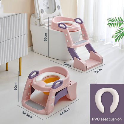 Children's toilet multifunctional toilet for boys and girls, auxiliary toilet holder, baby step toilet seat ring