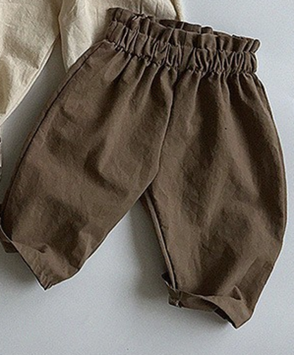 Baby Solid Color Loose Casual Pants