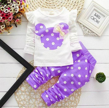 Girls Clothing Sets Winter Girls Clothes Set T-shirt+pants 2 pcs Kids Clothes Girl Sport Suit Children Clothes 6M-24M