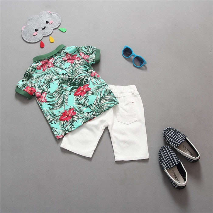 Children Clothing Sets Baby Boys Girls T Shirts+Shorts Pants Sports Suit Kids Clothes