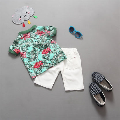 Children Clothing Sets Baby Boys Girls T Shirts+Shorts Pants Sports Suit Kids Clothes