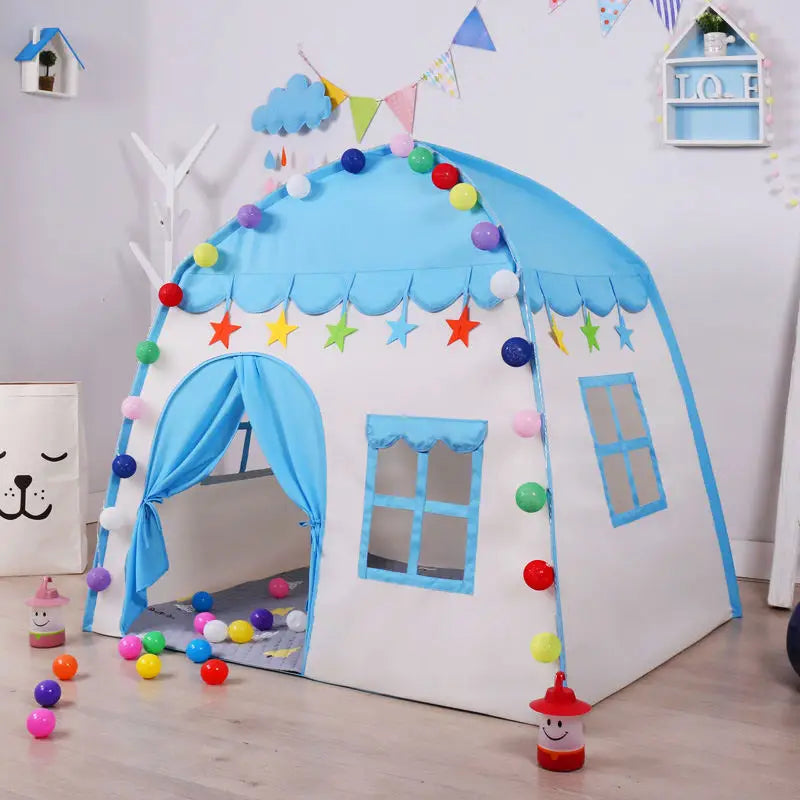 Children's Tent Indoor Outdoor Games Garden Tipi Princess Castle Folding Cubby Toys Tents  Enfant Room House Teepee Playhouse