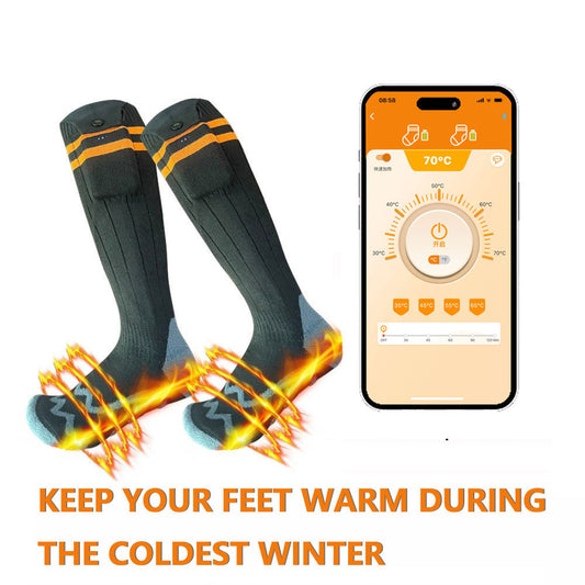 Bluetooth app electric socks electric heating warm socks outdoor skiing socks electric heating socks