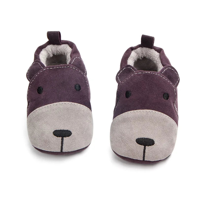 Cartoon Fox Baby Girls Winter Warm First Walkers Cotton Children Home Shoes Kids Toddler Slippers Baby First Walkers Moccasins