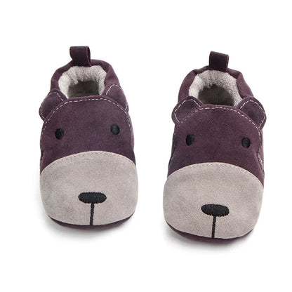 Cartoon Fox Baby Girls Winter Warm First Walkers Cotton Children Home Shoes Kids Toddler Slippers Baby First Walkers Moccasins