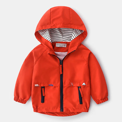 Children Winter Fleece Jackets With Pocket Zipper Toddler Hooded Windbreaker Outerwear Boys Spring Autumn Coats Kids Jackets