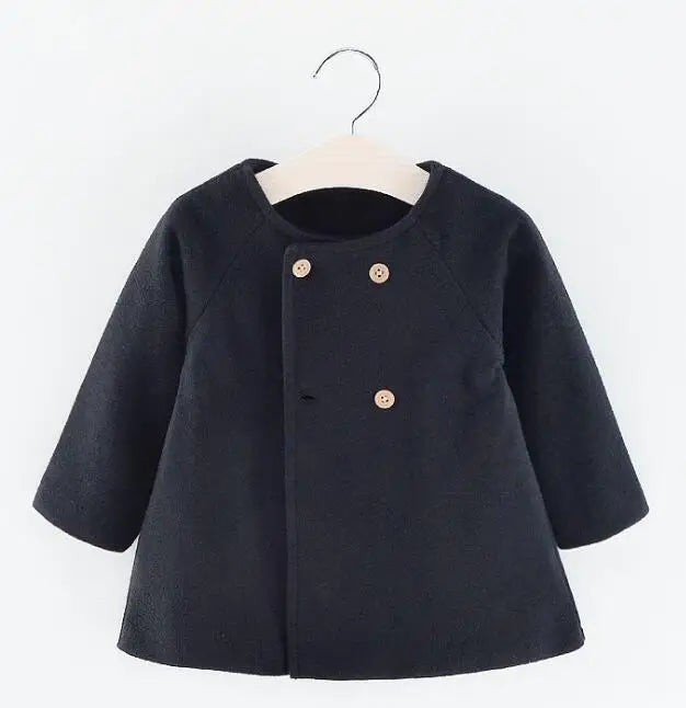 Baby Girl Boys Spring Winter Wool Blends Jacket Coat Clothes Infant Toddler Christmas New Years Costume Blend Clothing Outerwear