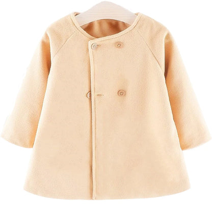 Baby Girl Boys Spring Winter Wool Blends Jacket Coat Clothes Infant Toddler Christmas New Years Costume Blend Clothing Outerwear