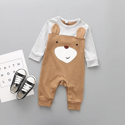 Cute animals Spring Baby romper newborn baby clothes Kids long sleeve underwear cotton boys Clothes Baby girls romper