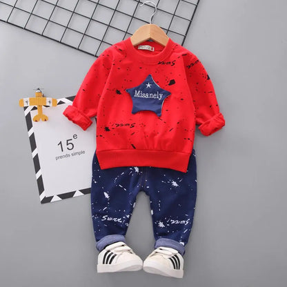 Kids Clothes Baby Boys Costume Star camouflage Tracksuit Tops Pants 2PCS Children Newborn Boy spring Outfits girls infantil Set