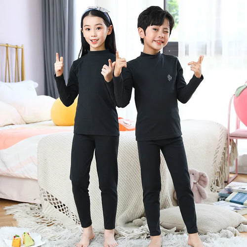 Autumn Winter Thermal Underwear Suit Girls Clothing Sets Boys Pajama