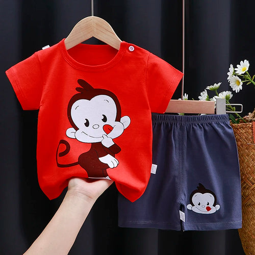 Kids Clothes Set Baby Boy/Girl T-Shirt + Shorts Summer Clothing Cotton