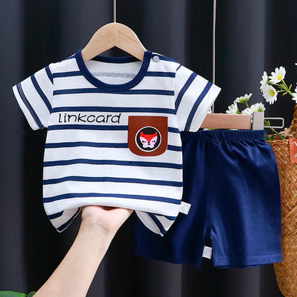 Kids Clothes Set Baby Boy/Girl T-Shirt + Shorts Summer Clothing Cotton