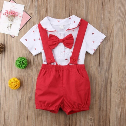 New Gentalman Newborn Kid Baby Boy Outfit Clothes