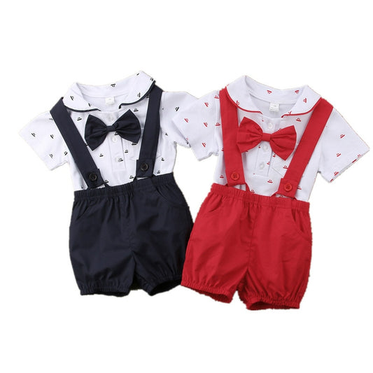 New Gentalman Newborn Kid Baby Boy Outfit Clothes