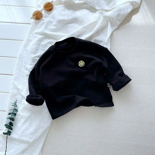 Striped Cute Baby Long Sleeved T-shirt Children Clothes Tops Boy's