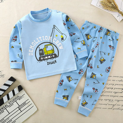 Children Kids Clothes Sets  Boys Girls Suit Pajamas Clothinng Pants