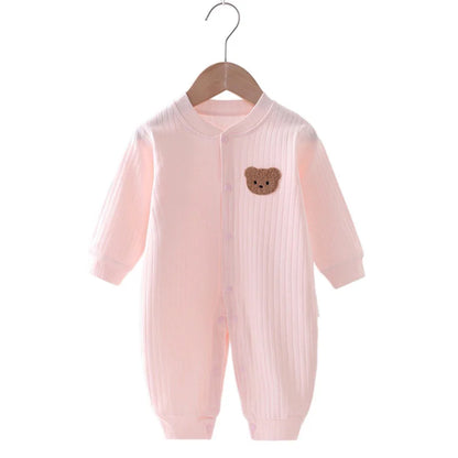 Bear Newborn Jumpsuit Cotton Autumn Spring Baby Romper Toddler Girls