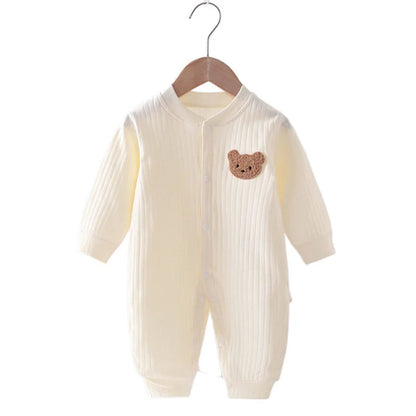 Bear Newborn Jumpsuit Cotton Autumn Spring Baby Romper Toddler Girls