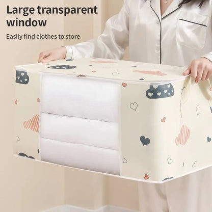 Storage Bag Clothes Blanket Quilt Sweater Foldable Organizer Box