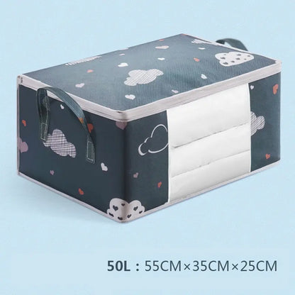 Storage Bag Clothes Blanket Quilt Sweater Foldable Organizer Box