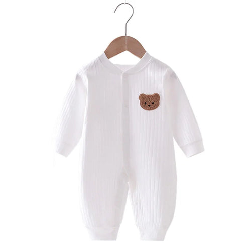 Bear Newborn Jumpsuit Cotton Autumn Spring Baby Romper Toddler Girls