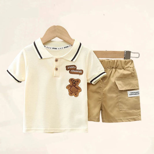 Baby Boy Clothes Set T-shirt+Shorts Kids Boy Summer Clothing Set Cute