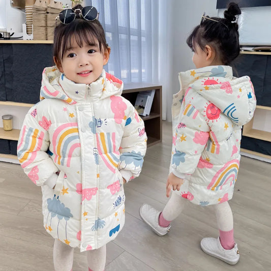 New Girls Boys Down Jacket Winter Coats Children Clothes Hooded