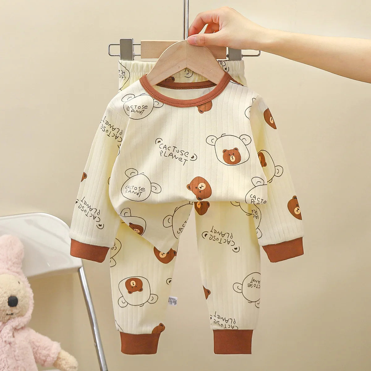 New Spring Autumn Children's Clothing Sets Sleepwear Clothes Kids