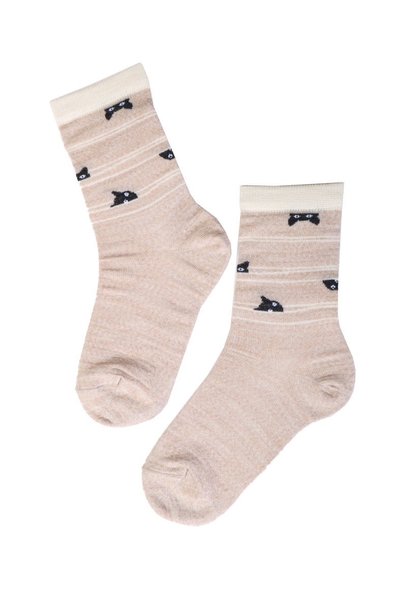 HIDDEN CAT merino wool socks for kids