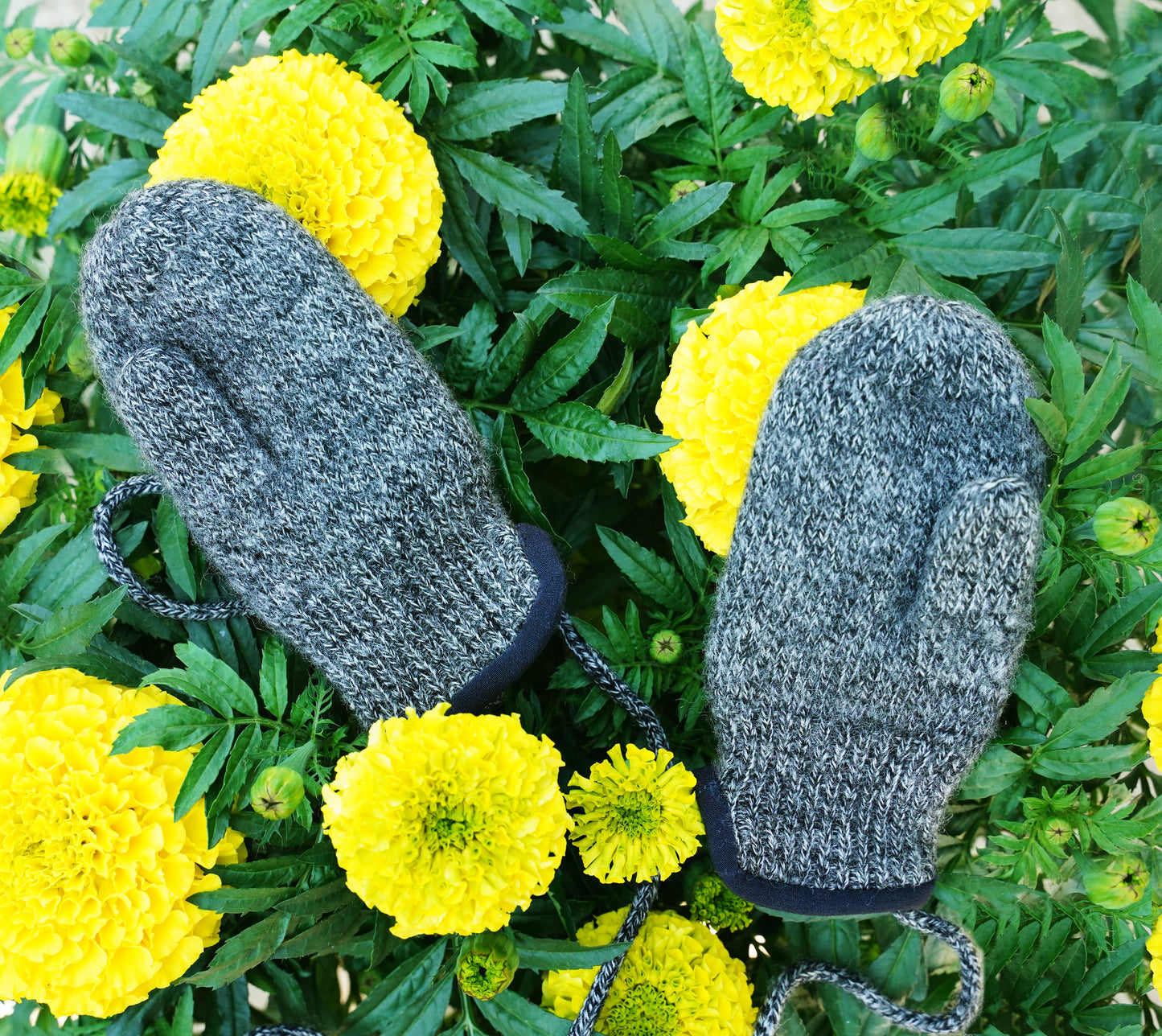 tittimitti® 100% Virgin Wool Baby Toddler Kids Thumbed Mittens