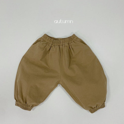 Baby Solid Color Basic Style Loose Comfy And Unisex Pants