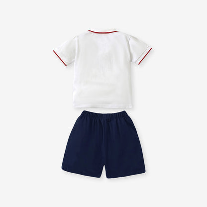 Baby And Kids Boys Polo Top And Shorts Casual Clothing Set